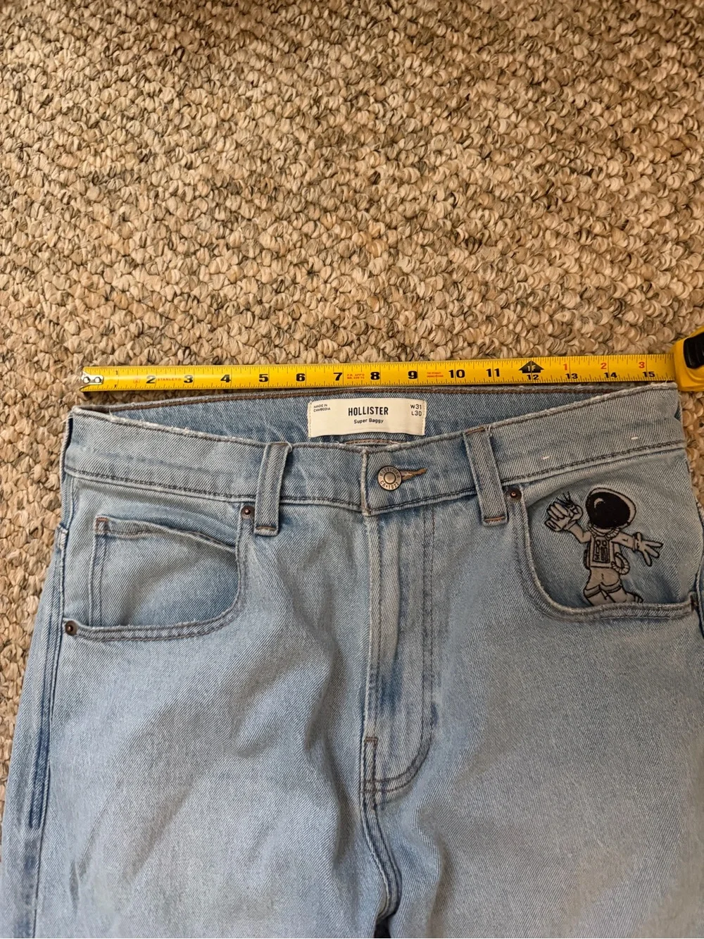 Hollister Light Wash Straight Men's Jeans